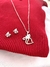 Conjunto Gatinho Colar + Brinco