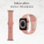 Pulseira silicone rosa pêssego