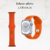 Pulseira silicone laranja