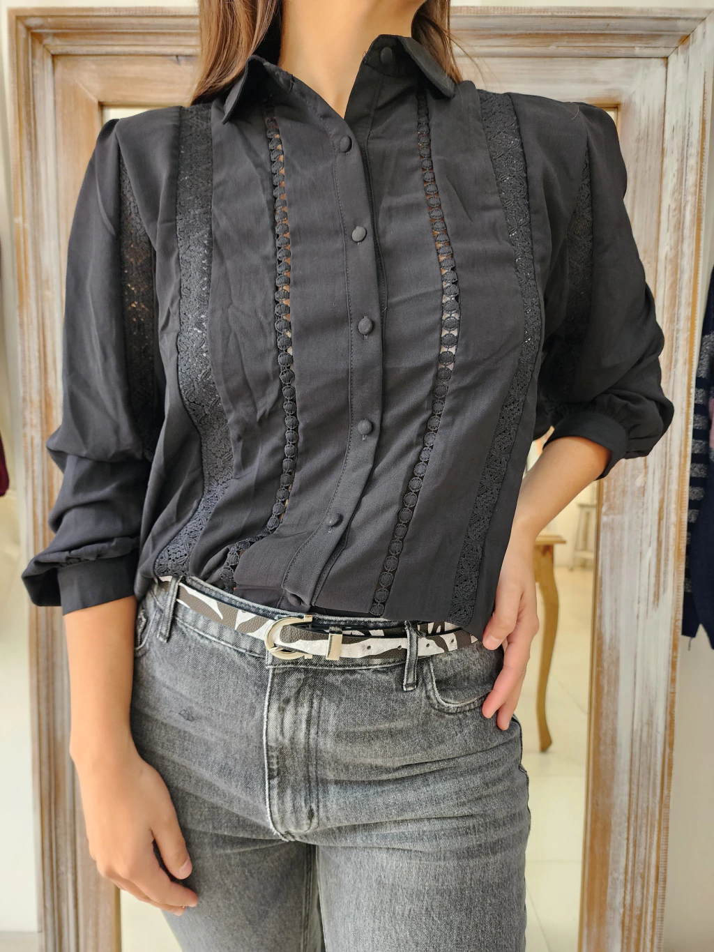 CAMISA GENOVA PUNTILLAS