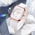POSHI-Relógio de Pulso Quartzo Feminino com Pulseira de Silicone, Pulseira Casu - LojasMadureira