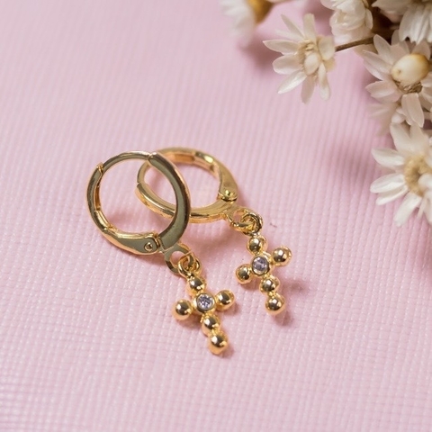 Argolinha Click Crucifixo P - comprar online