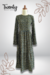 Vestido Midi Verde Estampado