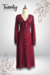 Vestido Midi Vino Botones