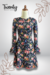 Vestido Corto Azul Volantes