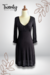 Vestido Corto Negro Escote V