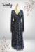 Vestido Midi Negro Gasa