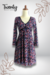 Vestido Corto Azul Estampado