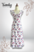 Vestido Midi Blanco Volantes
