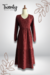 Vestido Midi Terracota Recto