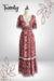Vestido Midi Rosa Encaje