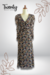 Vestido Midi Negro Drapeado