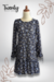 Vestido Corto Azul Recto