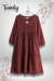 Vestido Midi Terracota Recto - comprar en línea