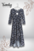 Vestido Midi Azul Asimetrico - comprar en línea