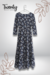 Vestido Midi Azul Asimetrico en internet