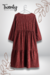 Vestido Midi Terracota Recto en internet