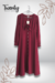 Vestido Midi Vino Botones - comprar en línea