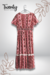 Vestido Midi Rosa Encaje en internet