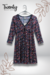 Vestido Corto Azul Estampado - comprar en línea