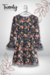Vestido Corto Azul Volantes - comprar en línea