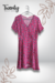 Vestido Corto Rosa Cruzado - comprar en línea