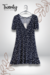 Vestido Corto Azul Margaritas - comprar en línea