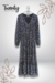 Vestido Midi Negro Gasa - comprar en línea