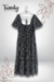 Vestido Midi Negro Cuadrado - comprar en línea