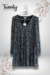Vestido Corto Negro Relajado - comprar en línea