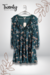 Vestido Corto Verde Estampado - comprar en línea