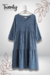 Vestido Midi Azul Recto - comprar en línea