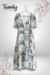 Vestido Midi Beige Asimetrico - comprar en línea