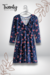 Vestido Corto Azul Volantes - comprar en línea