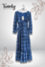 Vestido Midi Azul CutOut - comprar en línea