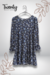 Vestido Corto Azul Recto - comprar en línea