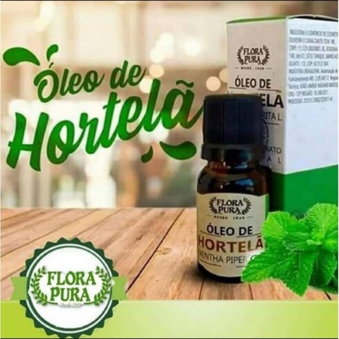Óleo Essencial de Hortela Pimenta (Menta Piperita) Puro e Natural | FLORA PURA