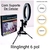 Ringlinght Iluminação Anel Luz 8 Polegada 20cm Com Mini Tripé Suporte Celular - comprar online