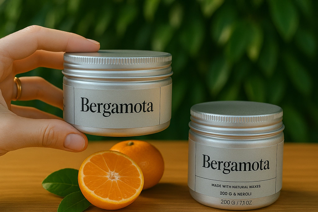 Vela Aromática de Bergamota - 100gr