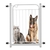 Portão Grade Pet de Proteção Aço Inoxidável - 69 cm para Cachorros, Cães, Gatos