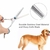Conjunto de tosa para animais de estimação tesoura para cabelo de cachorro tesoura para aparar pelo de gato - loja online