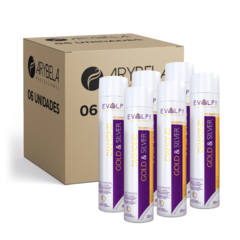 PACK 6 UN - CONDICIONADOR DIAMOND GOLD & SILVER - MATIZADOR - 300ML - EVOLPY LISS