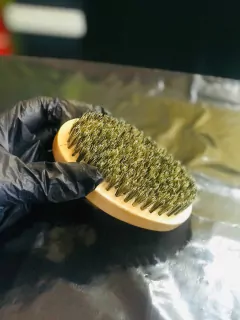 ESCOVA DE DISFARCE OVAL MADEIRA - REF. 2404 - comprar online