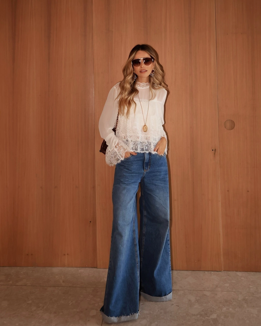 Blusa Frente com Renda