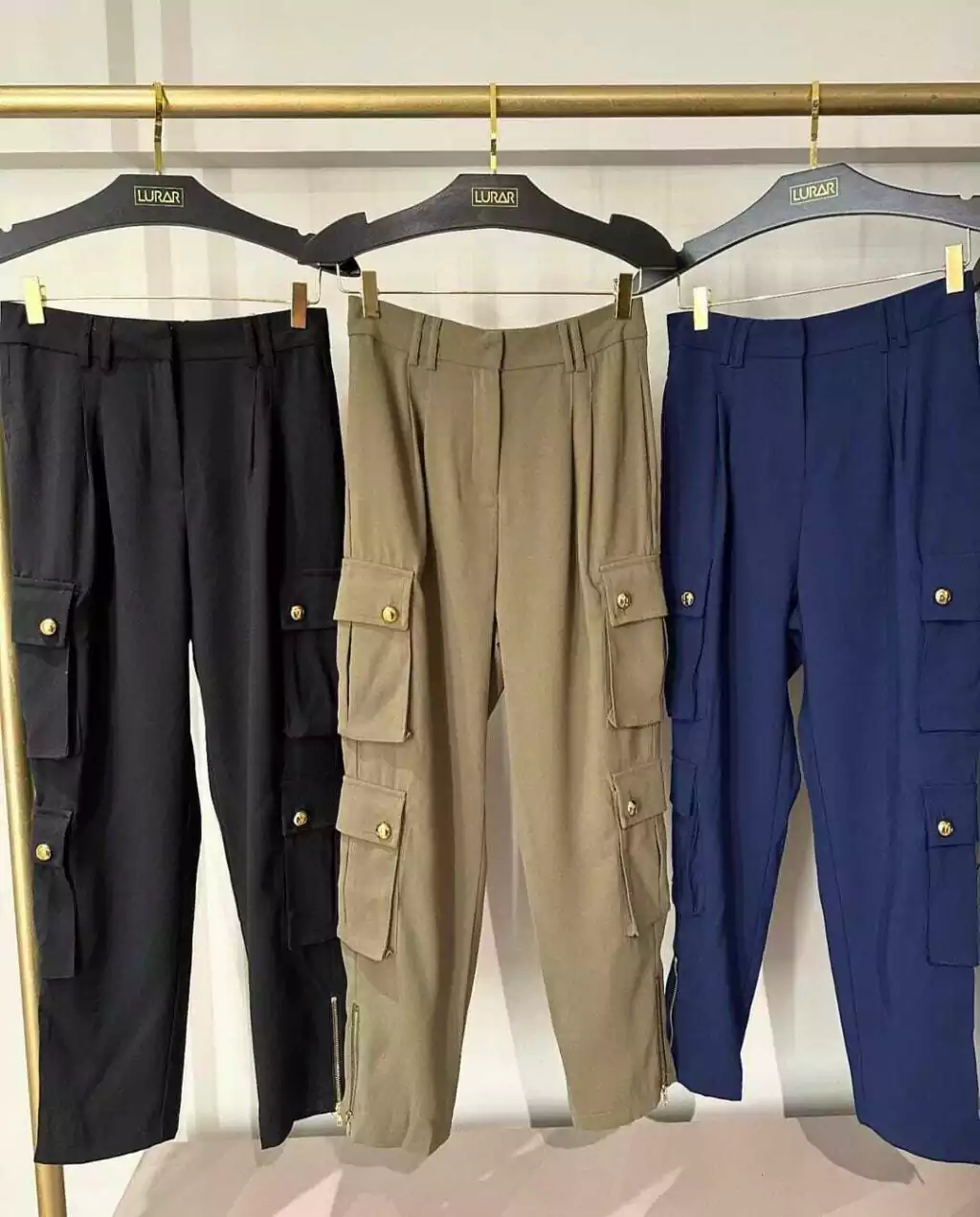 CALÇA CARGO ZIPER BOTÕES