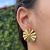 Brinco Orgânico Leque - Dourado - comprar online