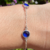 Pulseira Rendando Pedrinha Azul na internet