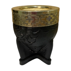 Mate Imperial Negro Repujado - Elpochomates
