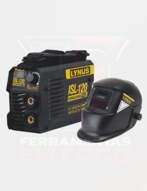 Kit Inversor de Solda Serralheiro 120A 220V com Máscara Automática MSL-3500 KISL-165S Lynus Título SEO: