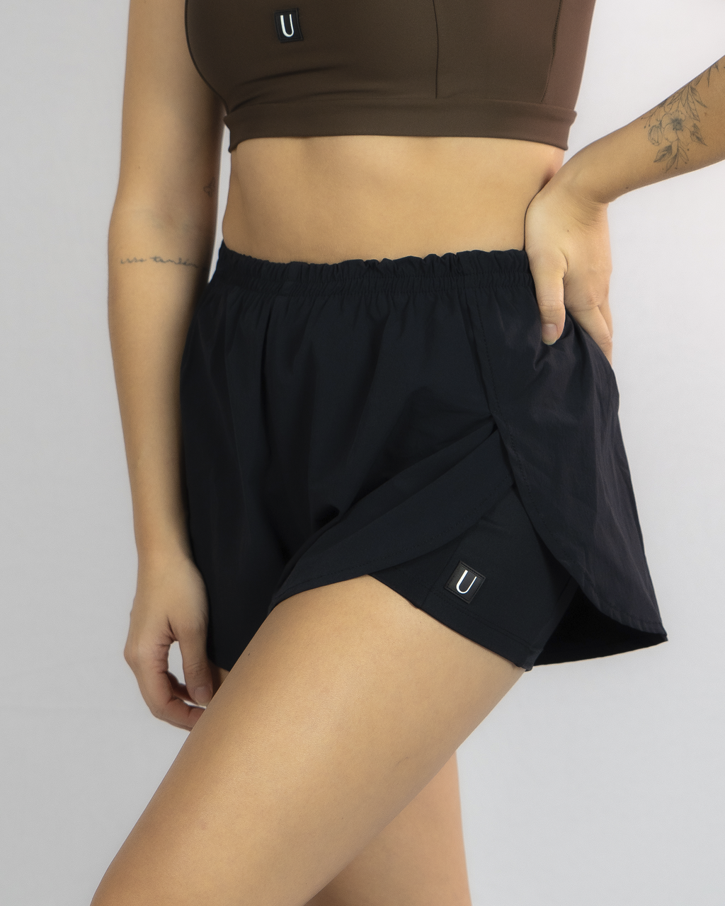Shorts Duplo Activewear Conjunto Corta